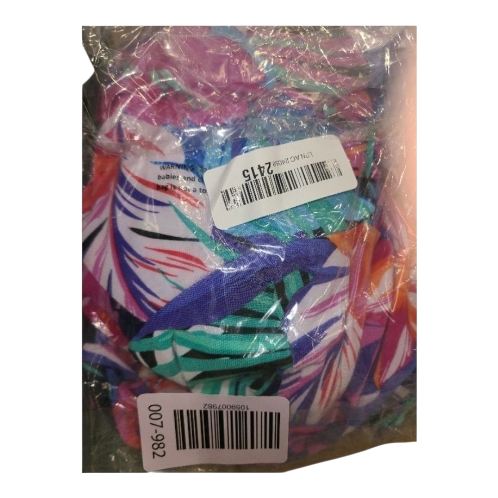 AQUA GREEN - XL Colorful Floral Tankini - Picture 5 of 10